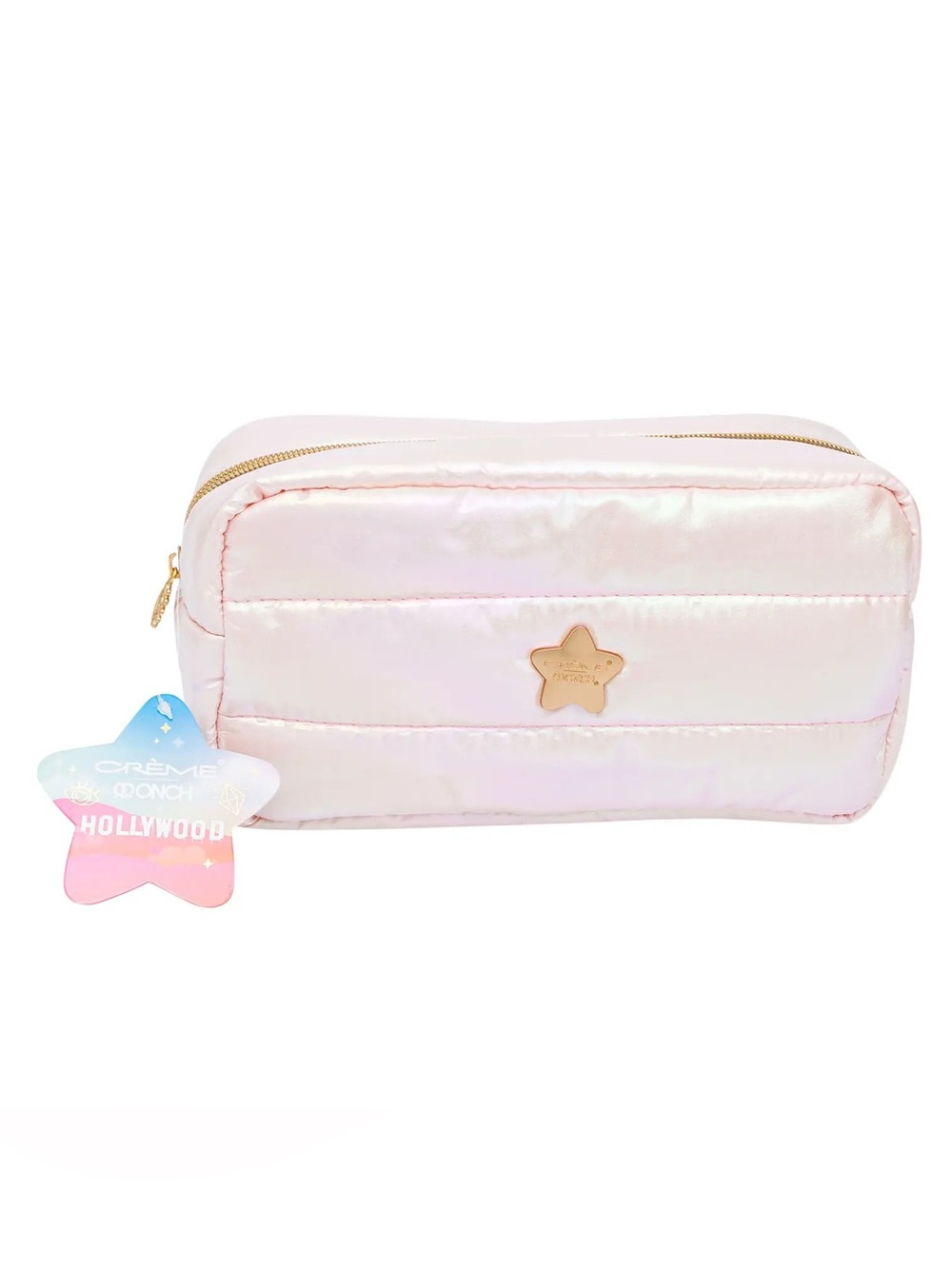 ✨ NWT The Crème Shop x ONCH Iridescent Pink Hollywood Wanderlust Travel Case ✨